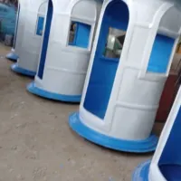 أكشاك فيبر جلاس دائرية جاهزة للتسليم في المصنع